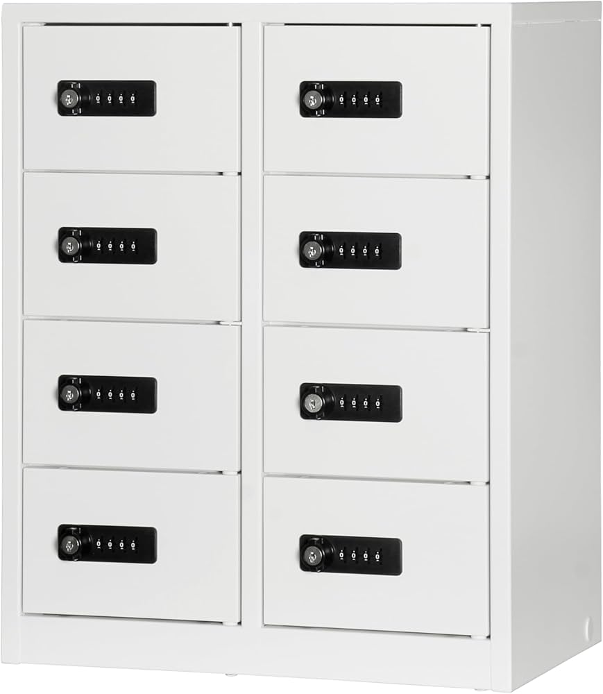 Amazon｜貴重品ボックス 8人用 ダイヤル式 モバイル 完成品 小型